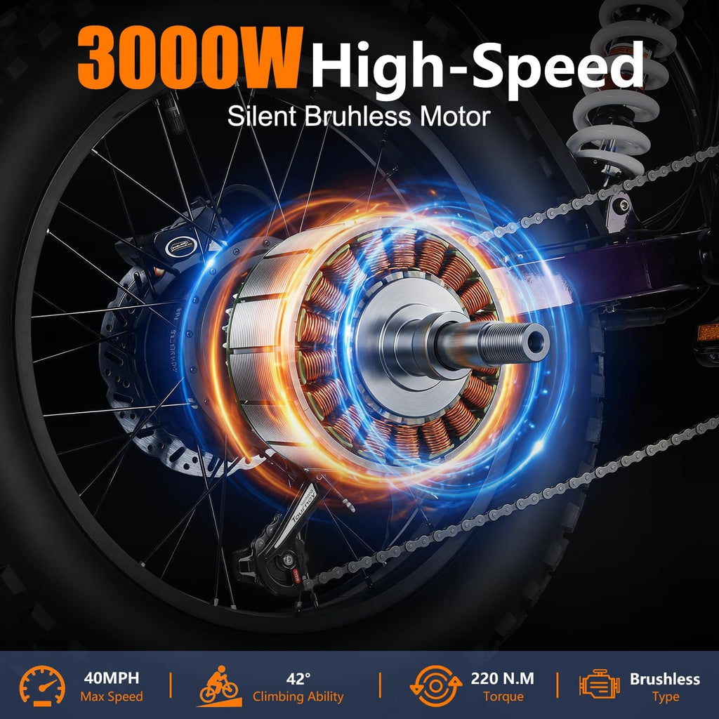 High-Performance Off-Road Electric Dirt Bike | 50MPH Peak Adult & Teen E-Bike
