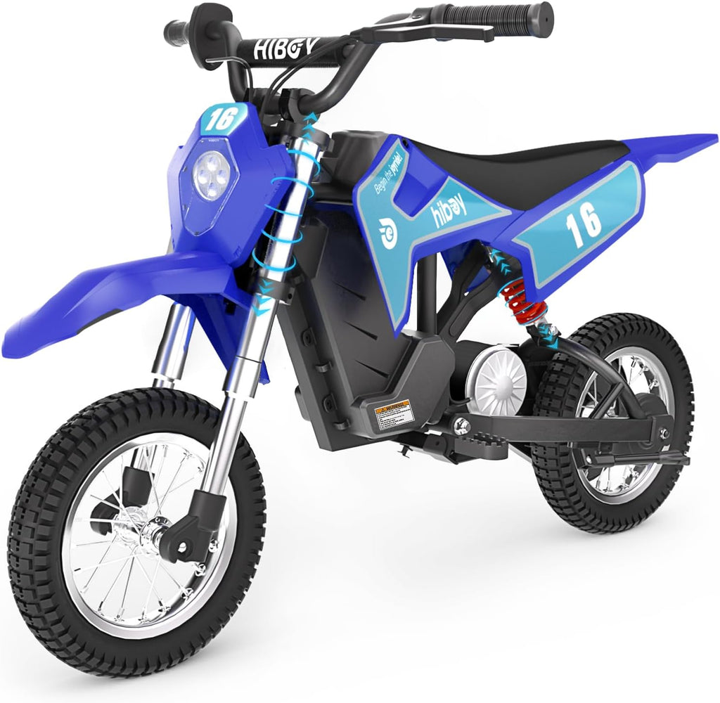 Electric Dirt Bike,300W Electric Motorcycle - Up to 15.5MPH & 13.7 Miles Long-Range,