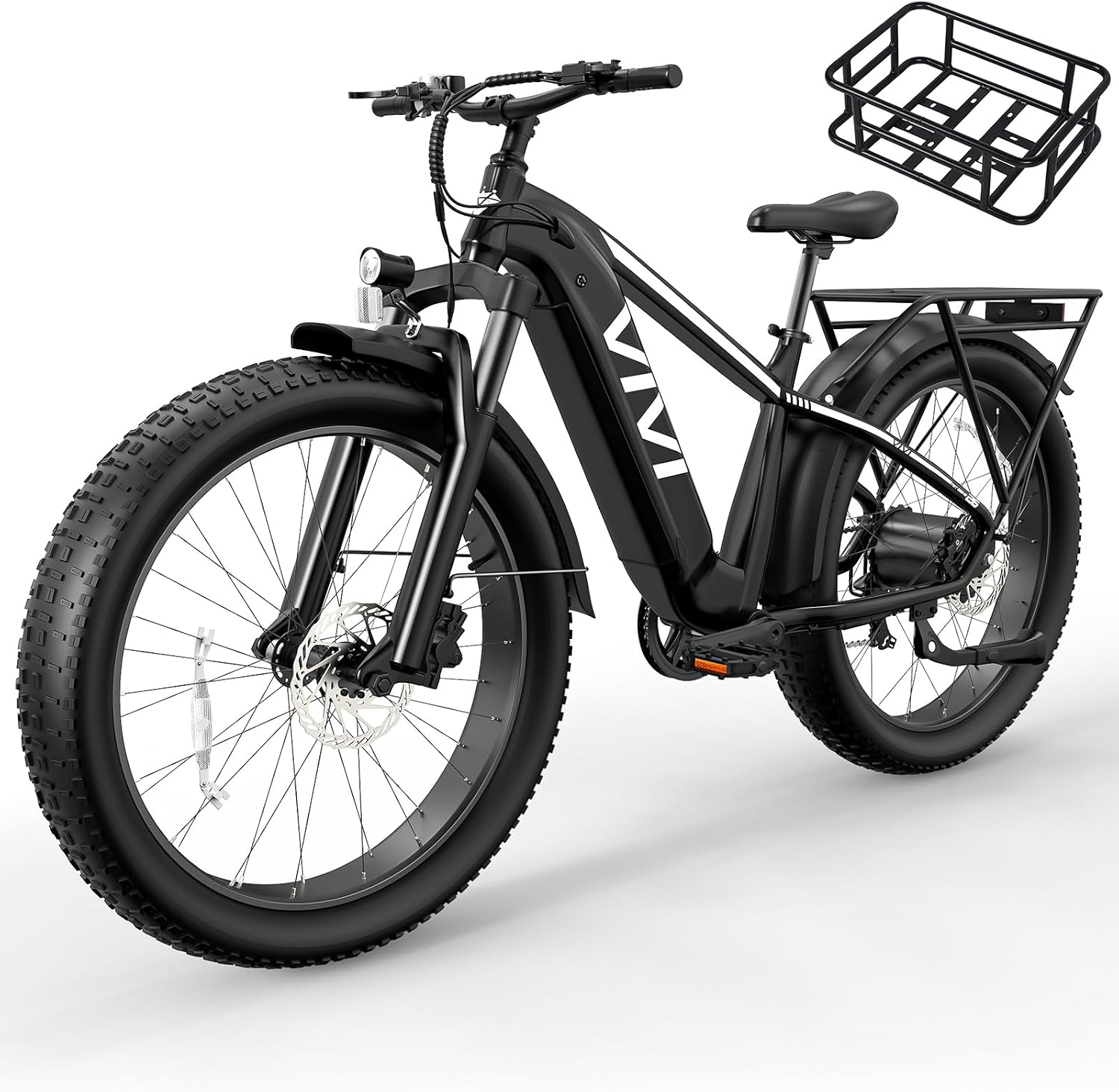 26" All-Terrain Fat Tire Electric Mountain Bike | Peak 1500W Torque Sensor Adult E-Bike