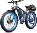 6000W Dual-Motor Full-Suspension 24" Fat Tire Electric Bike for Adults – 50 MPH High-Performance E-Bike with Turn Signals