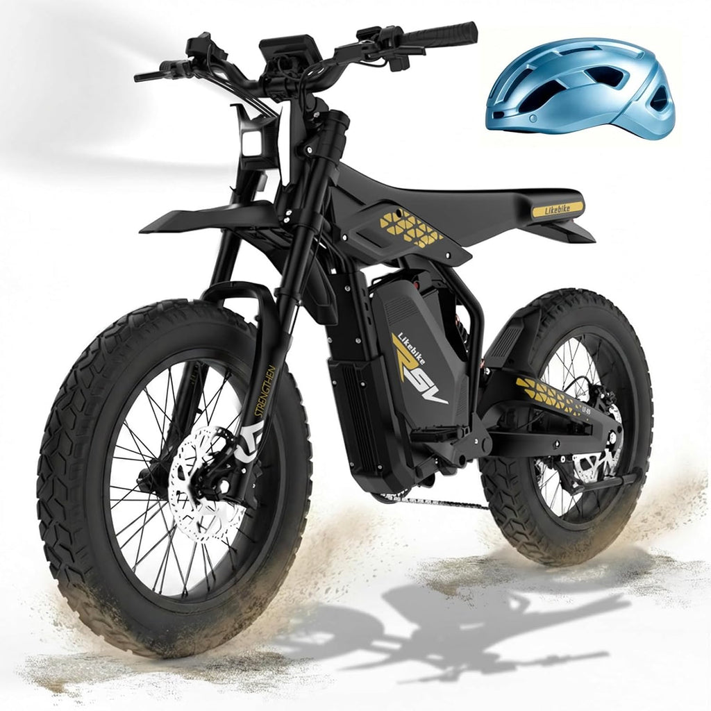 Electric Bike for Adults, 2000W/3000W Electric Dirt Bikes with Pedals, 48V 25AH/ 60V 27AH Long Lasting