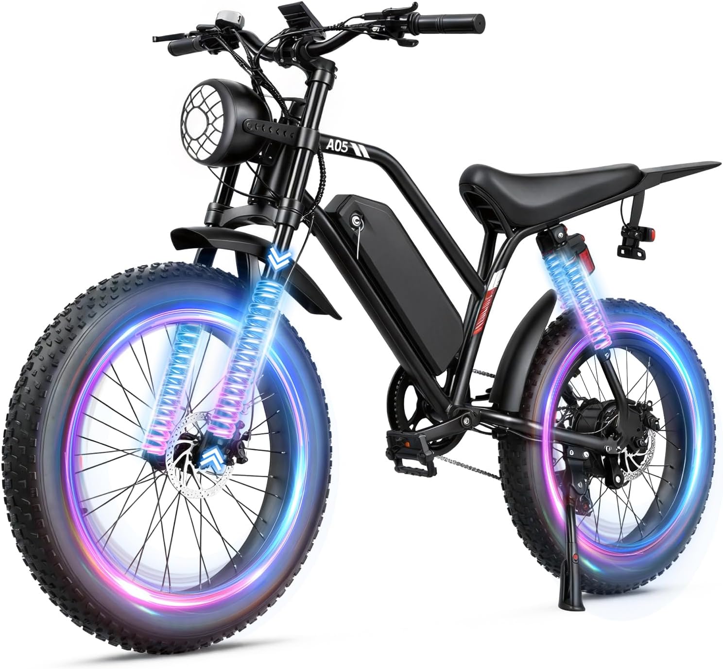 20" All-Terrain Fat Tire Electric Bike for Adults – 1000W (1500W Peak) Motor, 15Ah Removable Battery, NFC Lock E-Bike