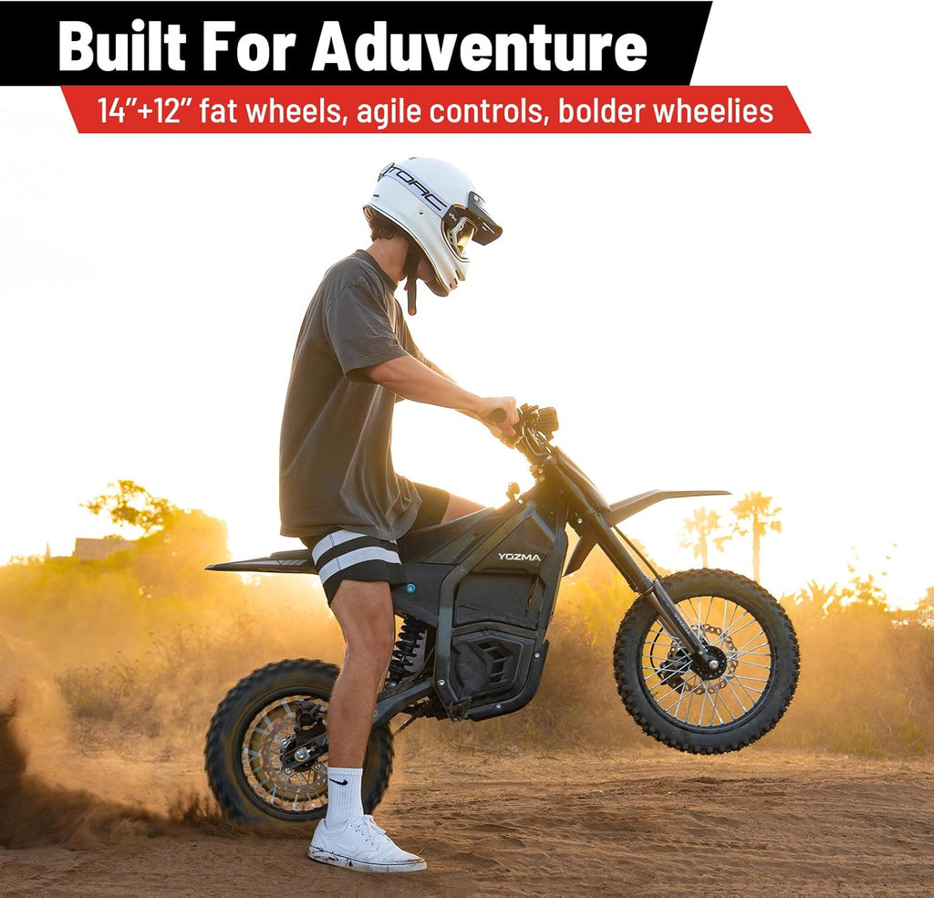 Electric Dirt Bike, 2600W 40MPH Electric-Motorcycle with 48V/23AH