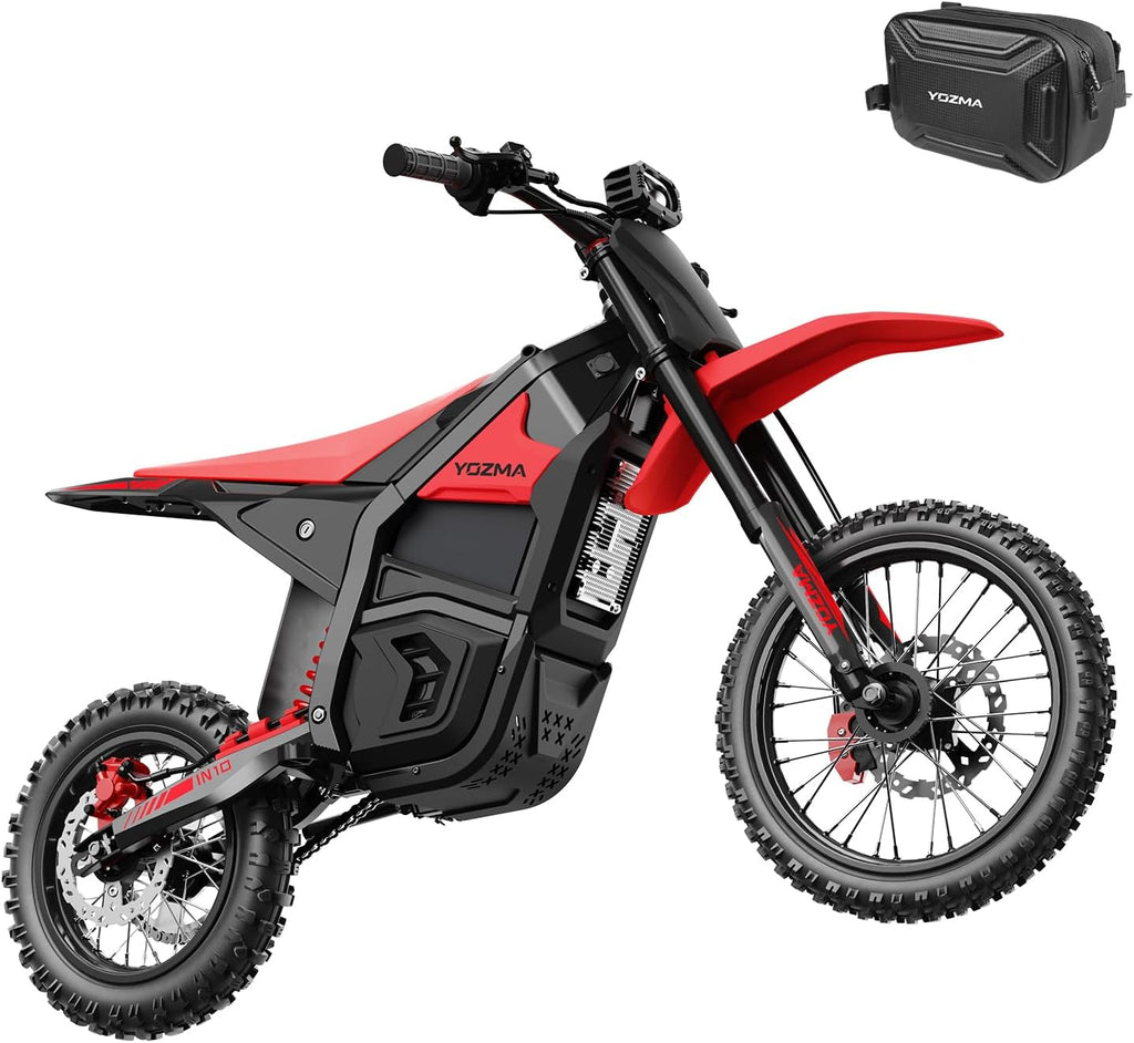 Off-Road Electric Mini Dirt Bike for Teens & Adults – 2600W Peak High-Torque Motor, 1123.2Wh Removable Battery, Dual Hydraulic Brakes, Full Suspension E-Motorcycle
