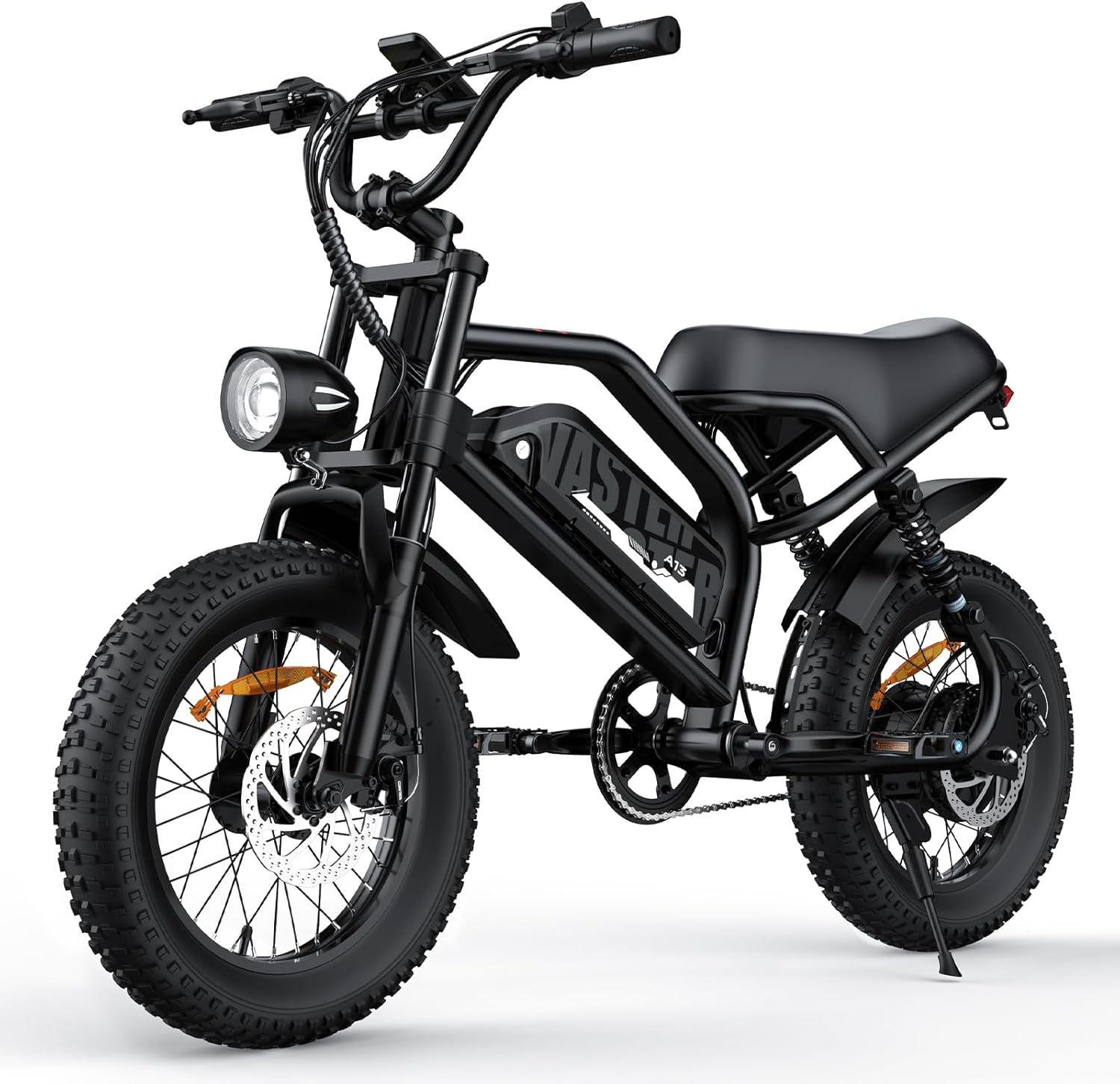 16" Fat Tire Electric Mountain Bike for Teens & Adults – 500W Peak Motor, Removable Battery, Comfort Seat E-Bike