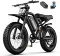 Electric Dirt Bike for Adults - 750W Peak 1500W Motor, 20 x 4.0 Inch Fat Tire Electric Motorcycle Style Ebike
