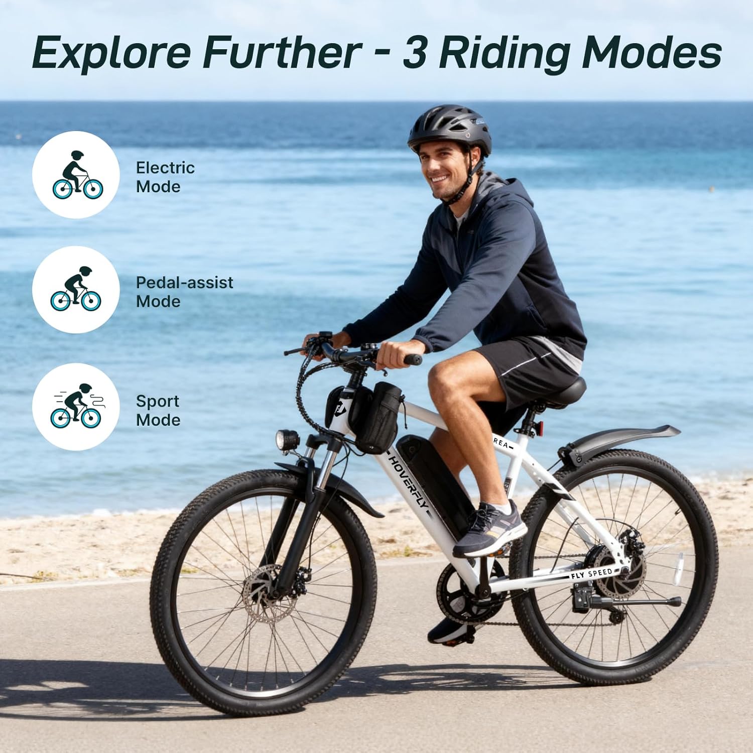 Electric Bike for Adults, 26"/16" Models, 750W/500W Peak Motor, Up to 20/15.5MPH,