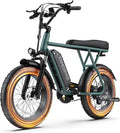 Electric Bike for Teens & Adults, 500W Motor Entry-Level Lightweight Ebike, 20 MPH, 20"x4" Fat Tire