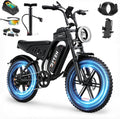 20" Fat Tire Electric Dirt Bike for Adults – 1500W (2000W Peak) Motor, Dual Locking System All-Terrain E-Bike