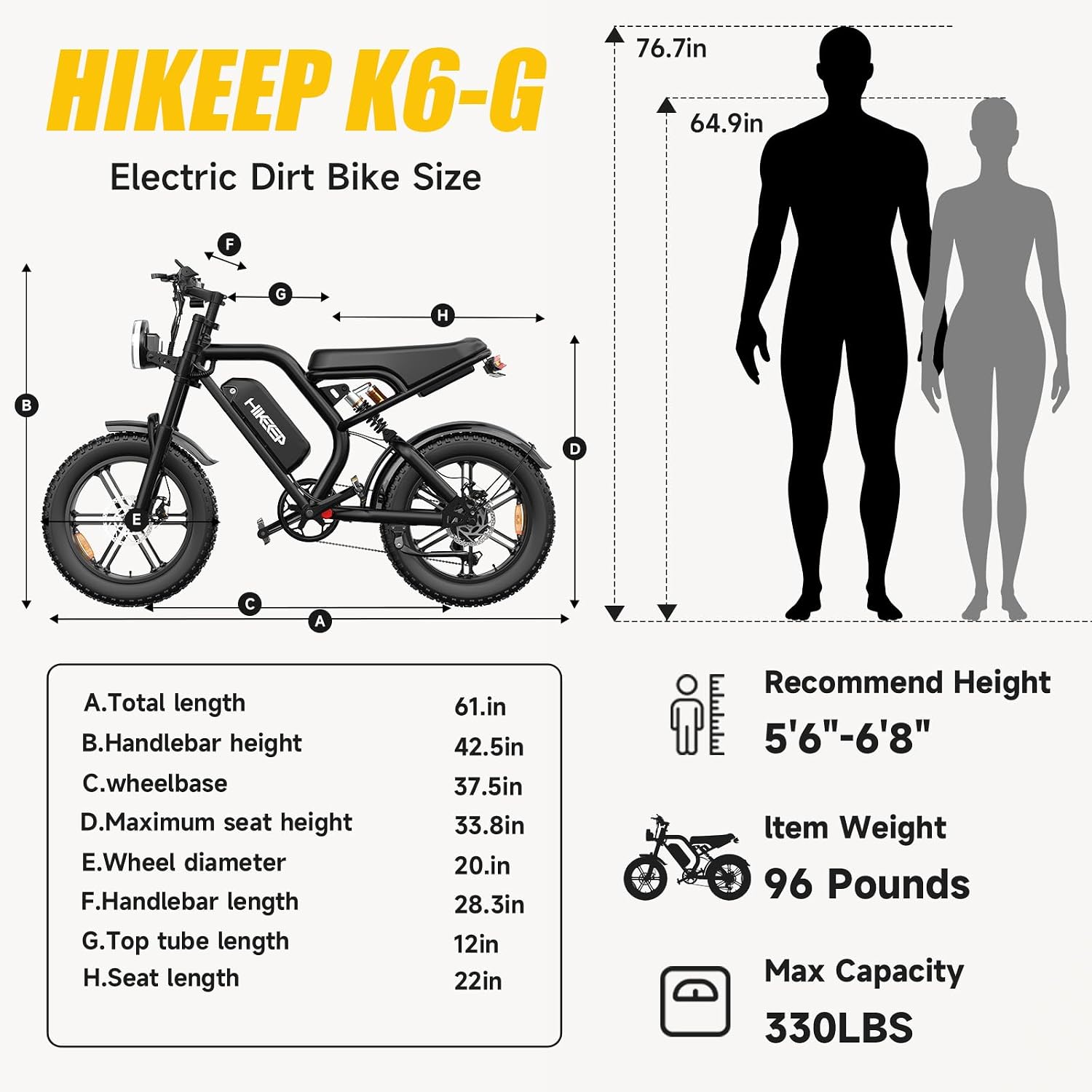 750W All-Terrain Fat Tire Electric Bike for Adults – 20" Moped Style E-Bike with 48V 15.6Ah Battery
