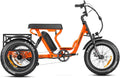 Long-Range Dual-Suspension Electric Tricycle with Banana Seat