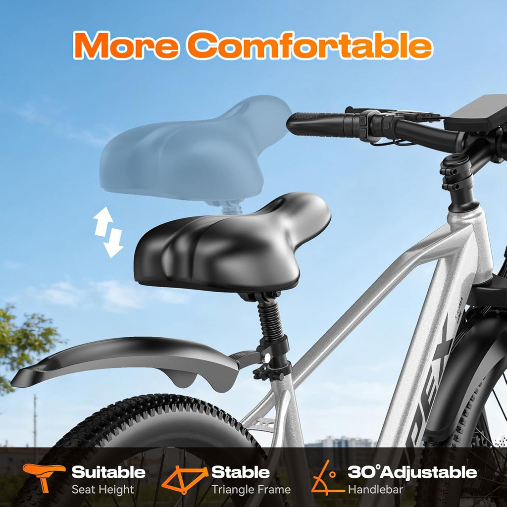 26" All-Terrain Fat Tire Electric Mountain Bike | Peak 1500W UL2849 Certified Adult E-Bike