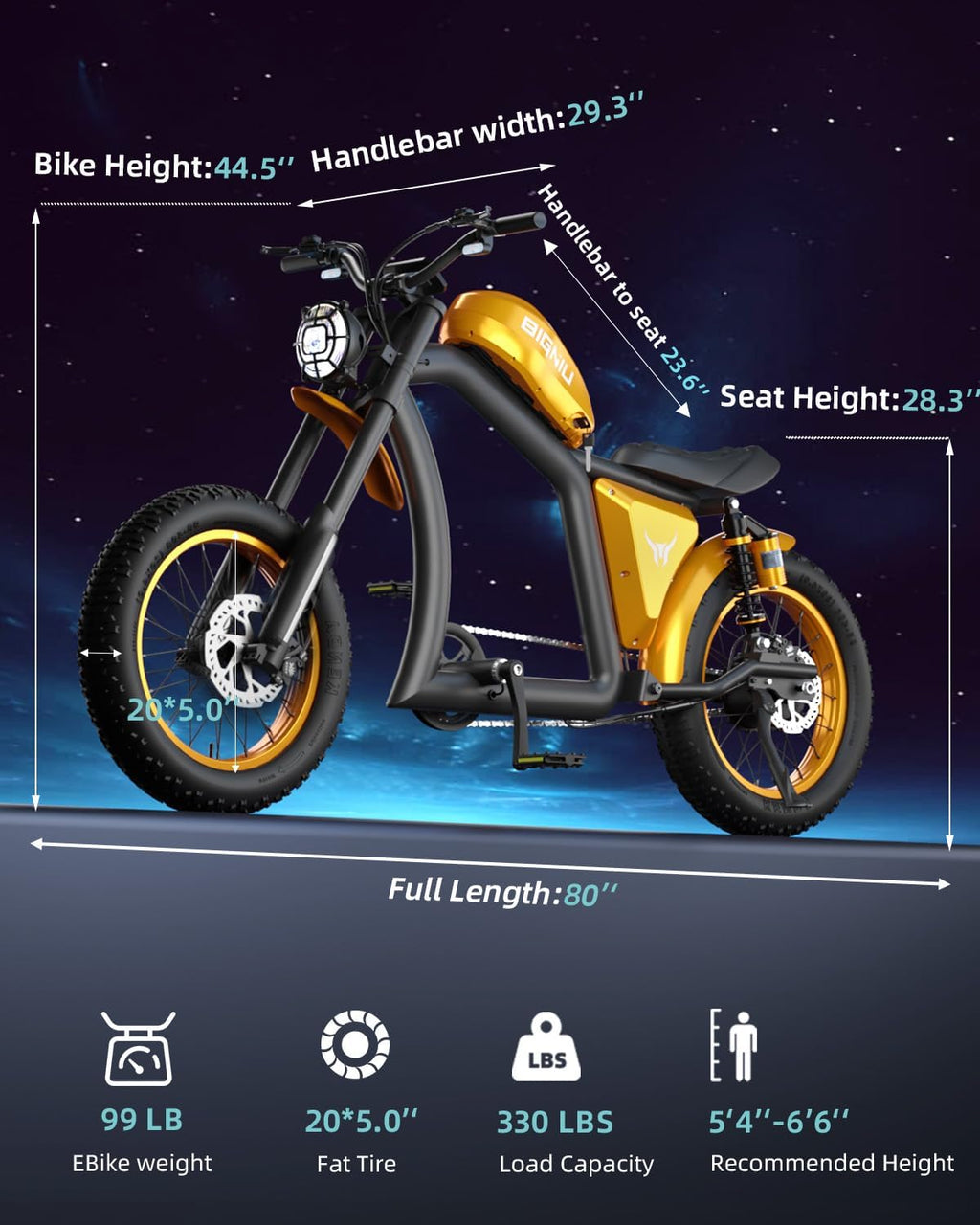 Dual Suspension Electric Bike with Turn Signals | 1500W Motor & 48V High-Capacity Battery