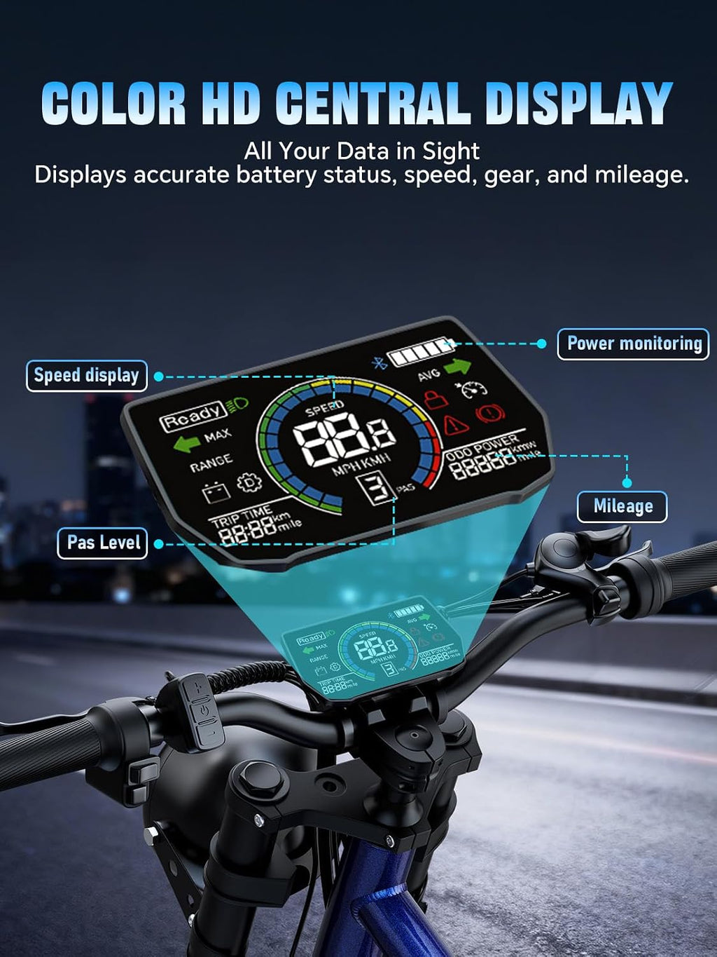 24" All-Terrain Fat Tire Electric Bike – 3000W Peak High-Performance Off-Road E-Bike