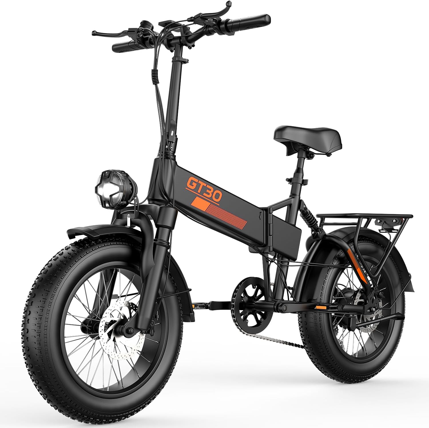 1200W Peak Foldable Electric Mini Bike – 14" Compact Commuter E-Bike with Dual Suspension