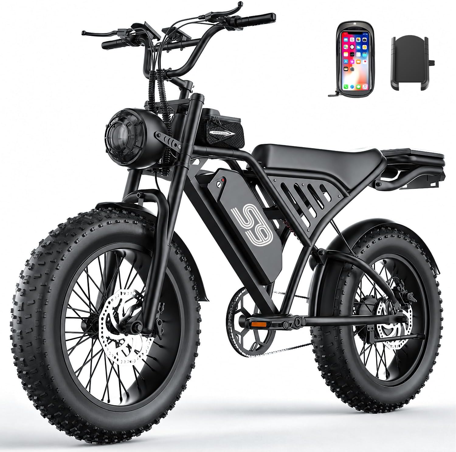 Electric Bike for Adults, 2500W Peak Electric Dirt Bike, 65Miles 36MPH E-Bike with 48V 20AH