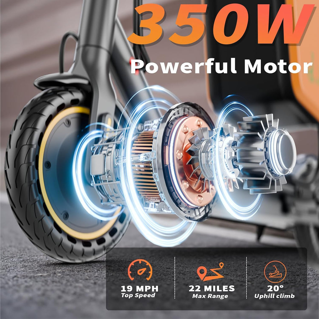 8.5" Folding Electric Scooter for Adults | 19-22 MPH, High-Efficiency Brushless Motor, Up to 22 Miles Range with Smart App Control