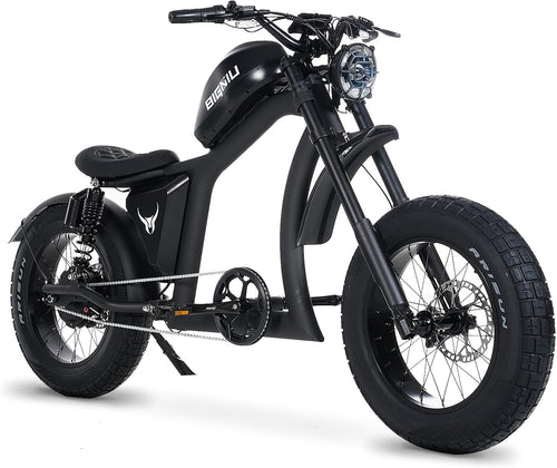 1500W High-Performance Electric Bike – 20" x 5" All-Terrain Fat Tire E-Bike with Dual Suspension