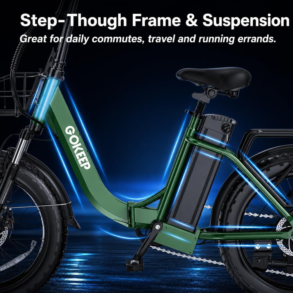 Folding 20" Electric Commuter Bike – 1800W Peak Motor, 20MPH Max Speed, 52V 18.2Ah Removable Battery, 330lbs Capacity (UL2849 Certified)