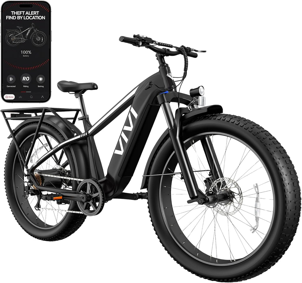 26" All-Terrain Fat Tire Electric Bike – 1500W Peak Dual Hydraulic Smart Mountain E-Bike (SGS Certified)