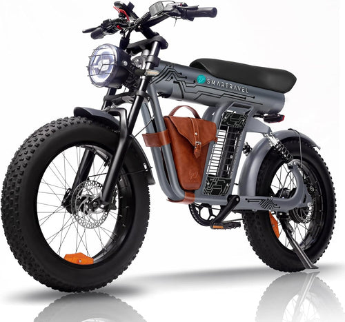 1200W Peak Adult Electric Dirt Bike | 20" Fat Tire Multi-Use E-Bike