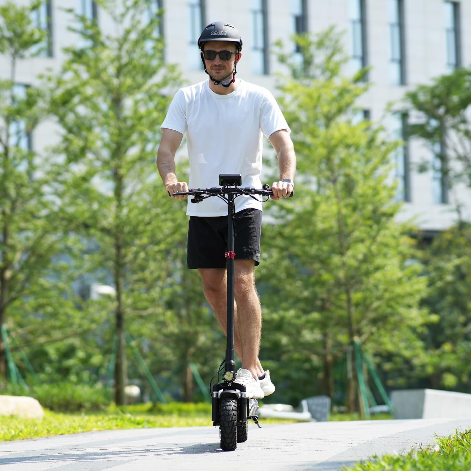 Electric Scooter, Off Road Tires, 800W Motor E-Scooter Up to 25/28 Miles Range,Top Speed 25/28 MPH, Adjustable Handlebar Height,Folding Commuting Electric Scooter for Adults