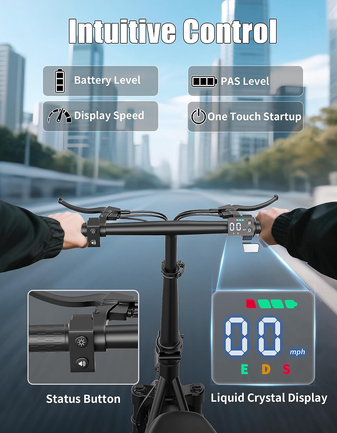 Electric Scooter for Adults, 25MPH Top Speed, 35 Miles Max Range, 48V 15Ah