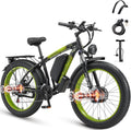 Electric Bike for Adults, Peak 4000W Power 26” Fat Tire Ebike, Dual Motor Electric Bicycles, 48V