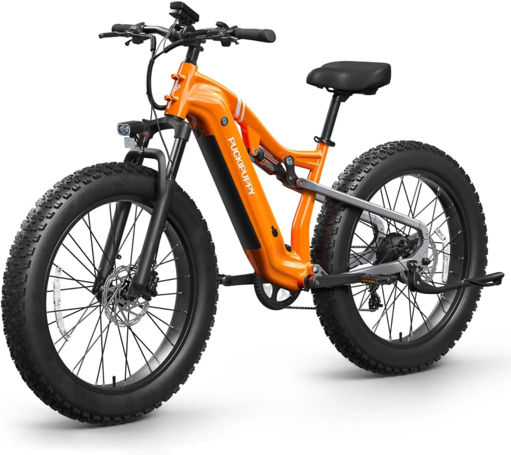 Full Suspension Fat Tire Electric Mountain Bike | Torque Sensor & 8-Speed