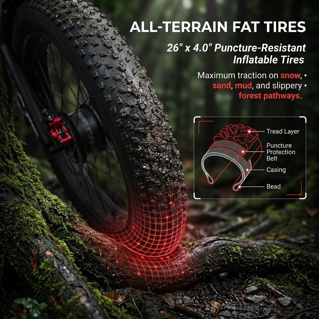 High-Performance Dual Motor Fat Tire Electric Bike | Full Suspension & Hydraulic Brakes
