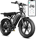 Electric Bike for Adults, 1500W Peak Motor 60 Miles Fat Tire Ebike with 48V 15Ah