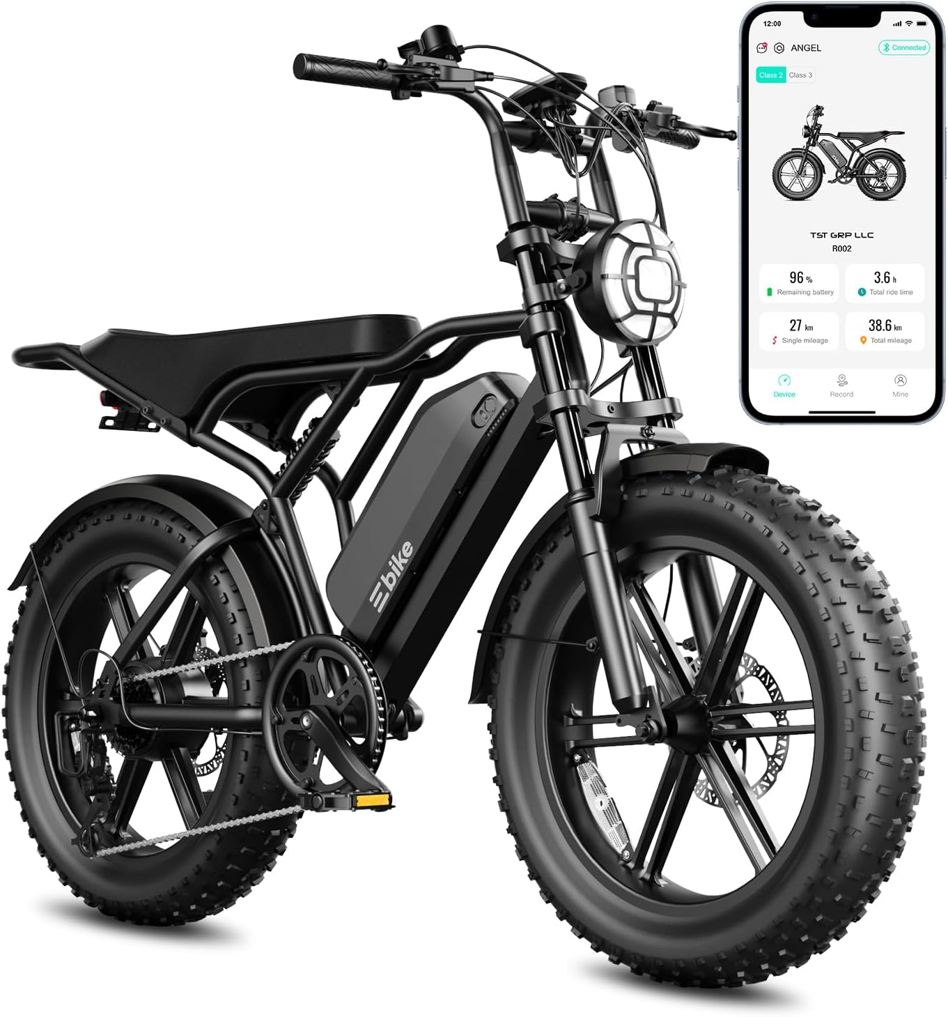 Electric Bike for Adults, 1500W Peak Motor 60 Miles Fat Tire Ebike with 48V 15Ah