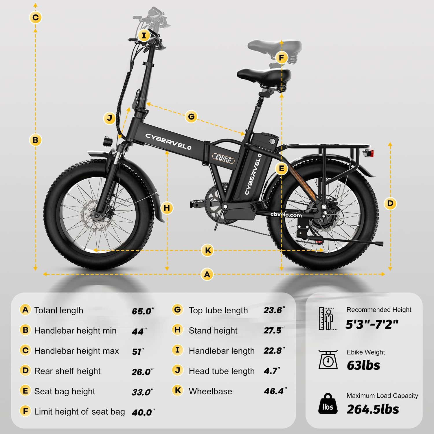 750W Folding Fat Tire Electric Bike | 48V High-Capacity E-Bike for Adults