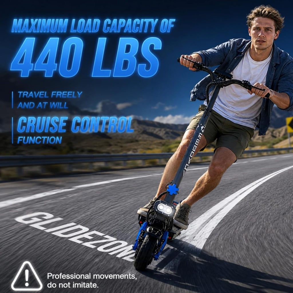 High-Performance Off-Road Dual Motor Electric Scooter – 10000W Peak Quick-Fold E-Scooter with Dual Suspension