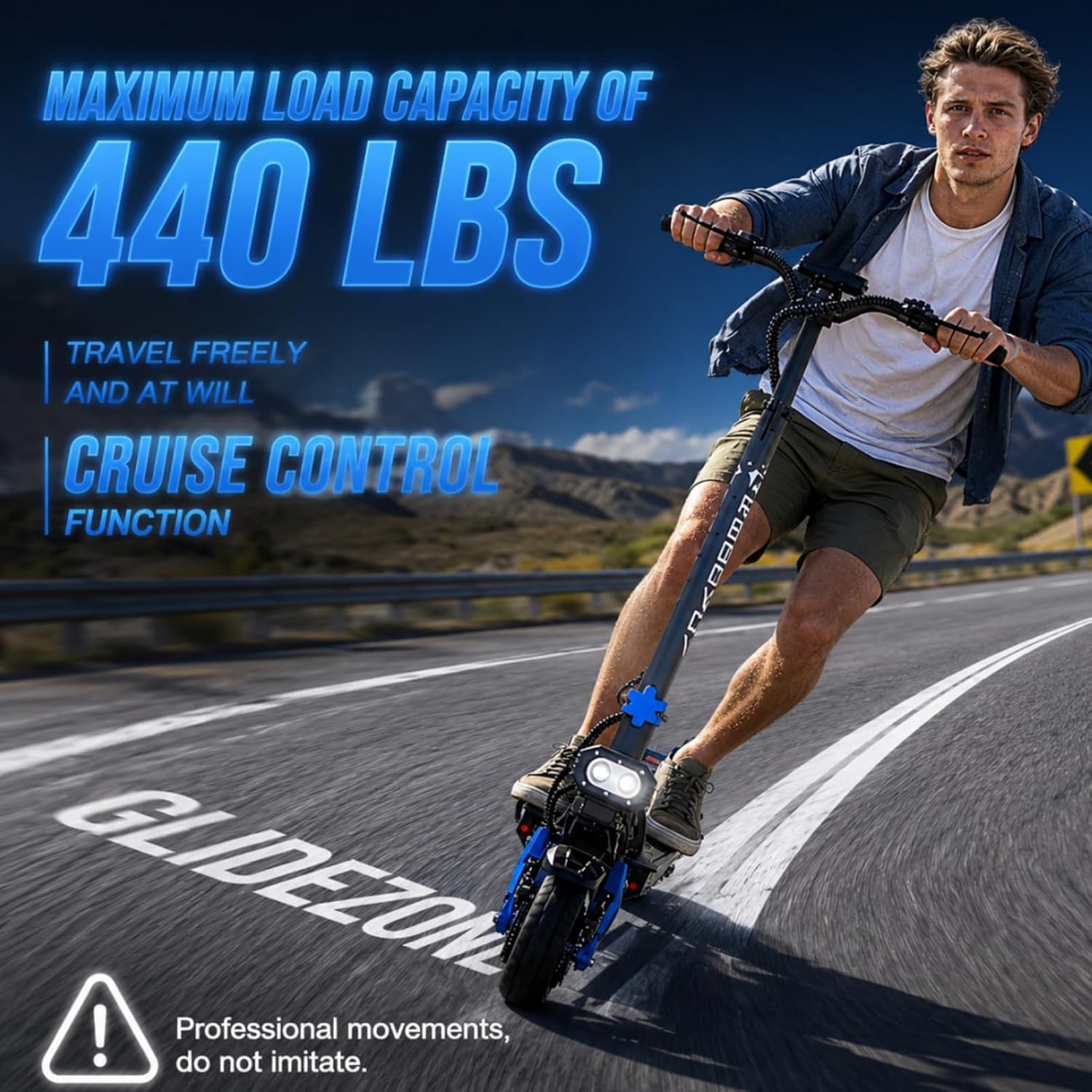 High-Performance Off-Road Dual Motor Electric Scooter – 10000W Peak Quick-Fold E-Scooter with Dual Suspension