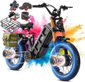 Dual-Motor All-Terrain Electric Mountain Bike for Adults – 5400W Peak Dual Hub Motors, 60V 70Ah Ultra-Long Range Battery, 43 MPH, Full Suspension, 4-Piston Hydraulic Disc Brakes