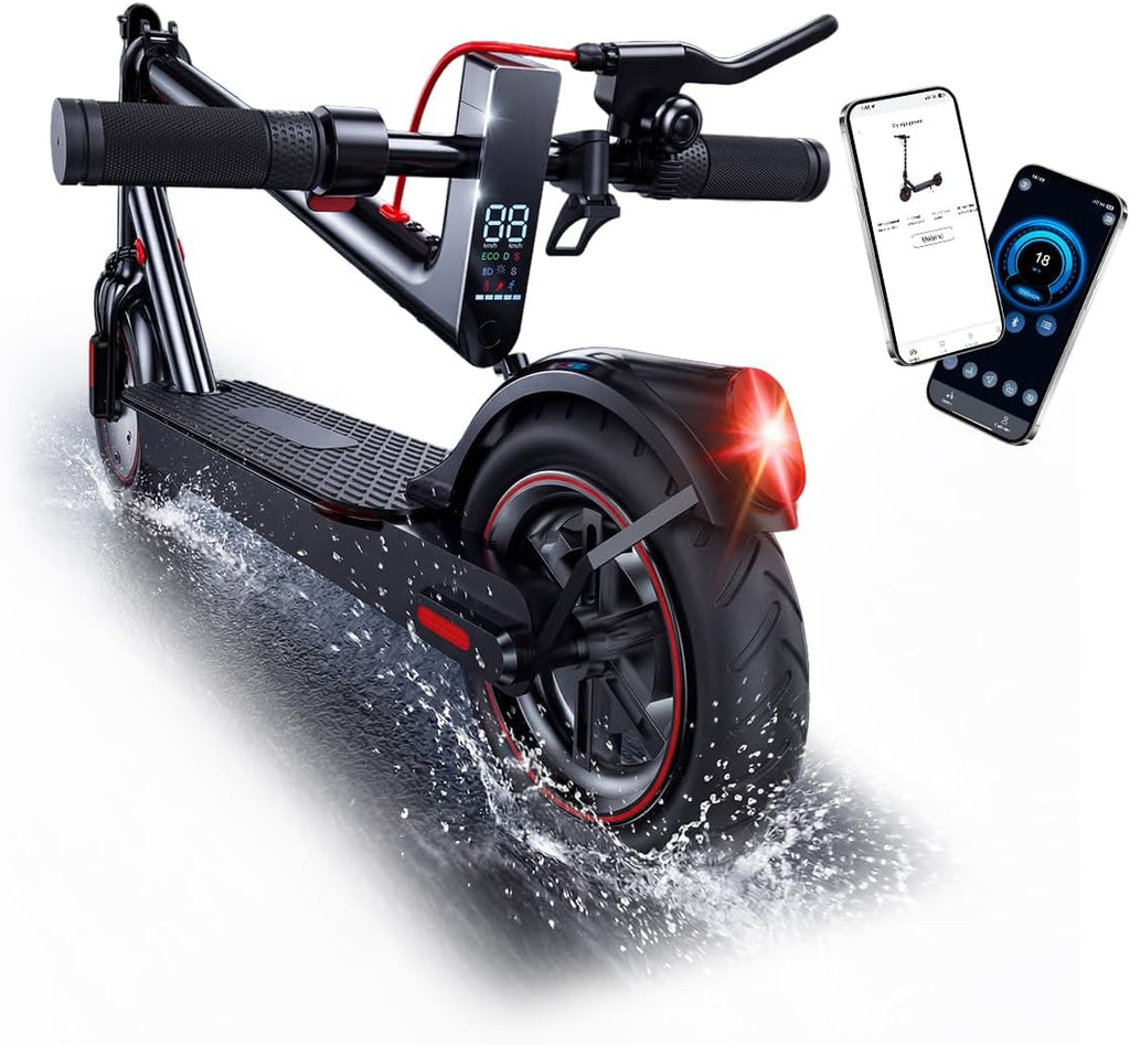 Electric Scooter Adults, 500W/1500W Motor, 18/21/25 Max MPH, 21/28 Miles Max Range, APP Control, Double Braking Systems, 8.5’’ Tire, Foldable E-Scooter