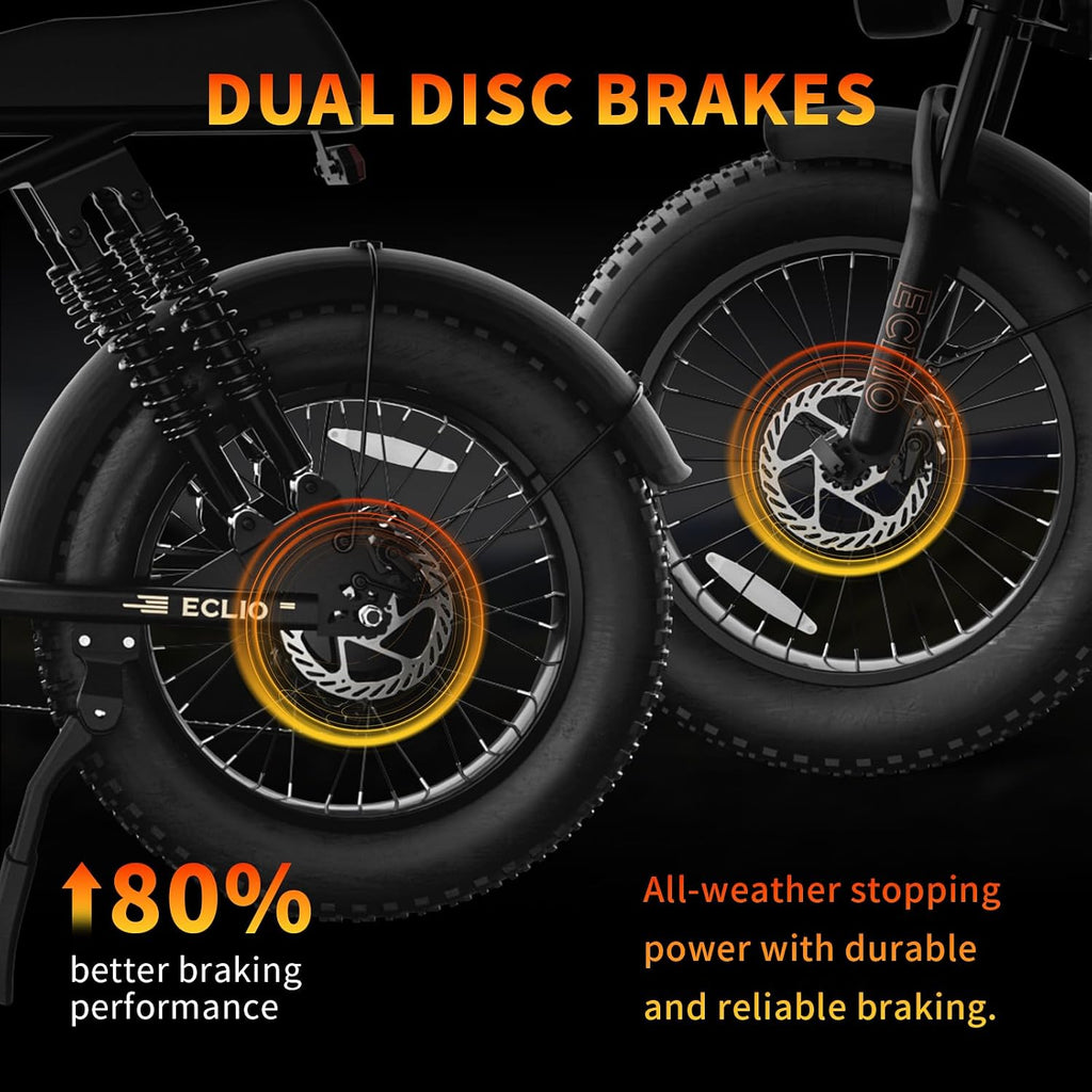 1200W Peak Adult Electric Mountain Dirt Bike | 20" Fat Tire Full-Suspension E-Bike