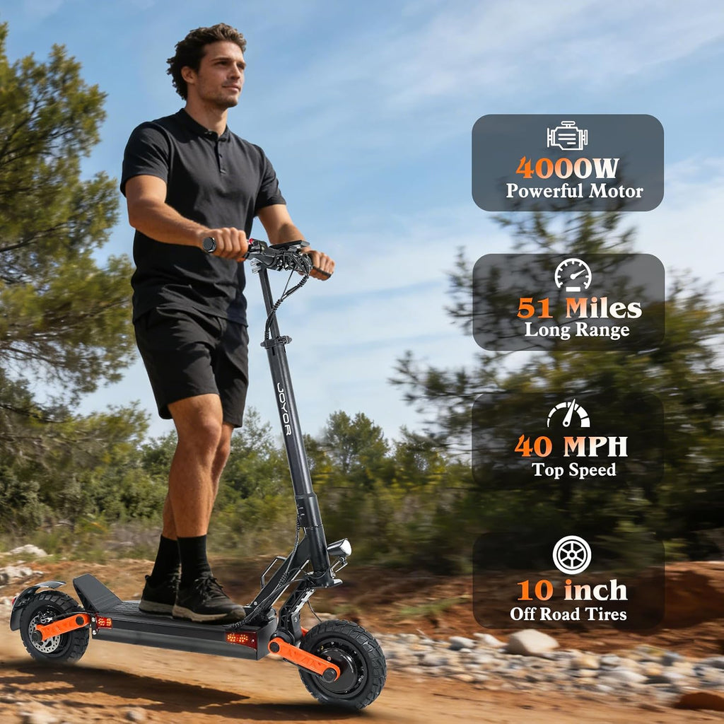 High-Performance Adult Off-Road Electric Scooter | Dual-Motor Foldable Kick Scooter