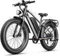 26" Adult Fat Tire Electric Mountain Bike – 1500W Peak, 28+ MPH, 720Wh Removable Power System, Cruise Control & 7-Speed