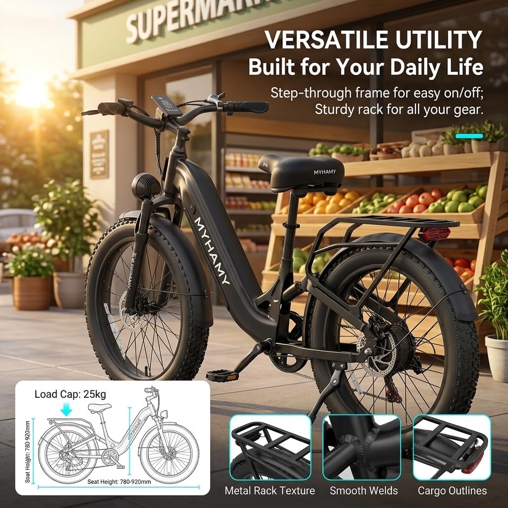High-Performance Adult Fat Tire Electric Bike | Full Suspension & Long Range