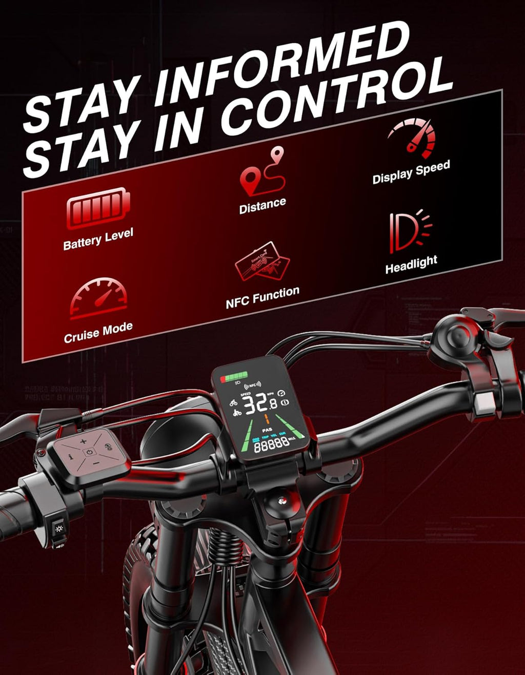 Electric Dirt Bike, 5500W Peak Electric Motorcycle with 48V/30AH