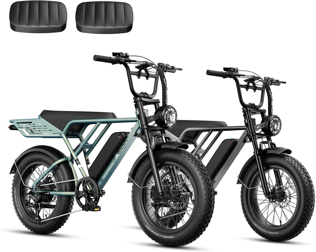 Retro-Style Fat Tire Electric Bike | 3000W Peak 38MPH All-Terrain Adult E-Bike