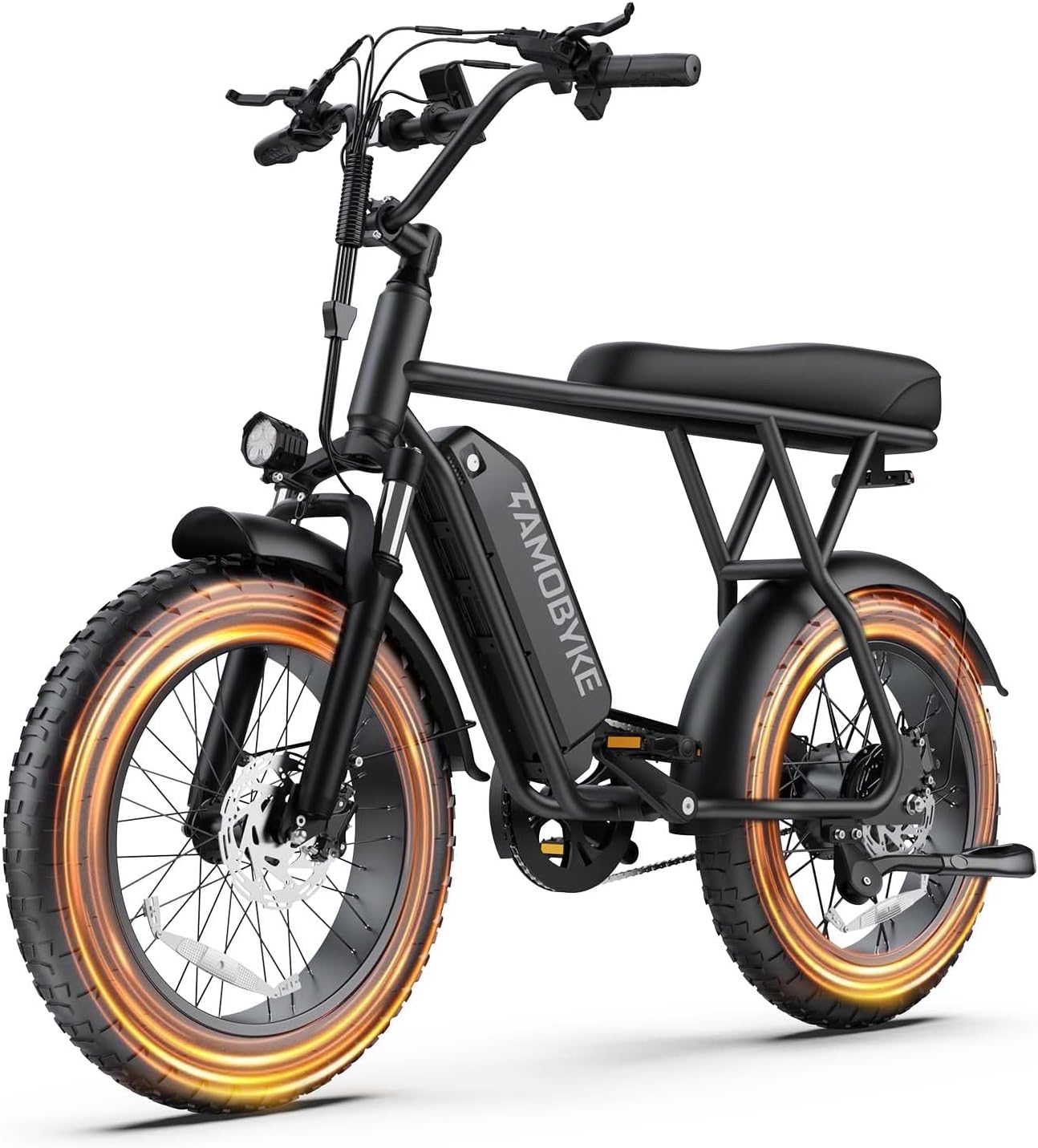 Electric Bike for Teens & Adults, 500W Motor Entry-Level Lightweight Ebike, 20 MPH, 20"x4" Fat Tire