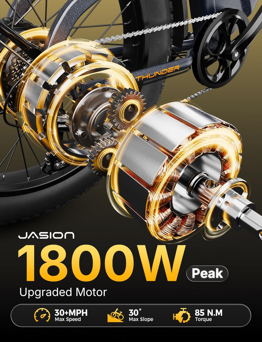 26" High-Capacity Fat Tire Electric Bike – Peak 1800W Motor & UL 2849 Certified