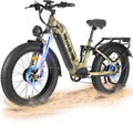 Electric Bike - Dual Motor Hunting Ebike, Fat Tire Full Suspension Dirt Bike for Adults, Long Range Snow/Sand Electric Bicycle