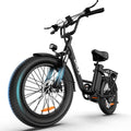 20"*3.0 Fat Tire Electric Bike for Adults, 48V, 80-Mile, 7-Speed & Suspension, Adjustable Seat for Adults and Teens