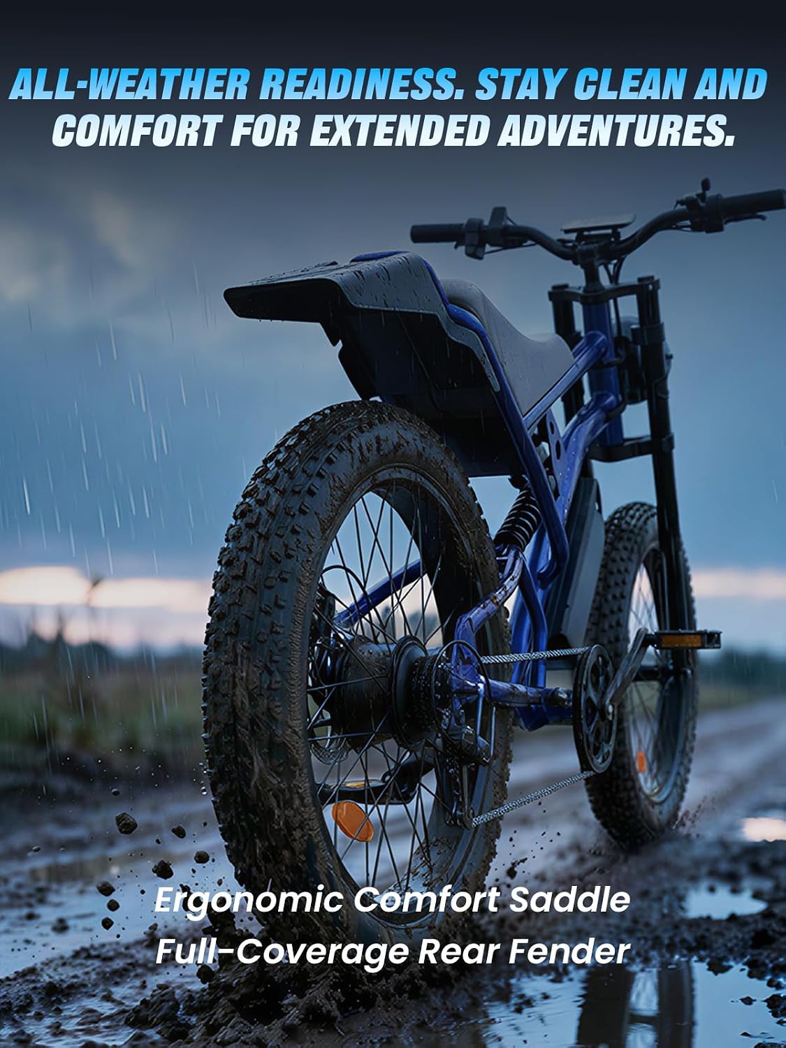 24" All-Terrain Fat Tire Electric Bike – 3000W Peak High-Performance Off-Road E-Bike
