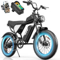 20" Fat Tire All-Terrain Electric Bike – 1500W-3000W Peak Motor & Full Suspension