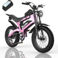 20" Fat Tire Electric Dirt Bike for Adults | 1500W Peak Motor, 48V 20Ah Battery, 31 MPH, UL2849 Safety Certified E-Bike